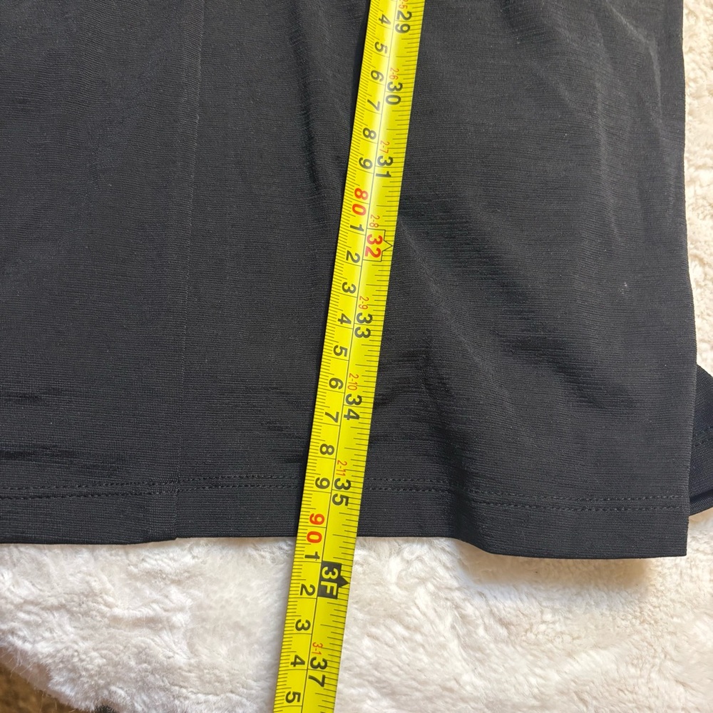 NWT 19 Cooper Dress Large Black Long Balloon Sleeves Ruched Lined Sexy Stretch - Picture 14 of 15